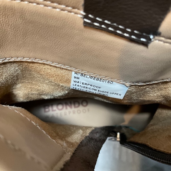 NWT BLONDO REBEL Women Java Ankle Boot side zippers SZ 9M Moto Biker Buckle - Picture 6 of 7